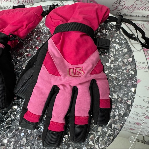 Burton gloves winter snowboarding ski mountains warm high style pink snow mitts - Picture 6 of 11